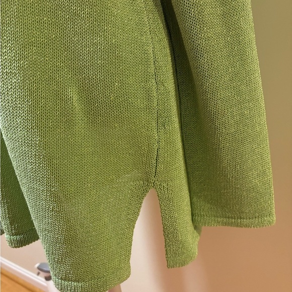 J.McLaughlin cotton clean sweater top light green L - Picture 3 of 5